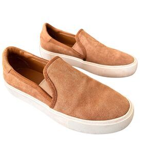 Ugg Cahlvan 8 Sneaker Slip On Hickory Suede Comfort Lightweigh Effortless Basics